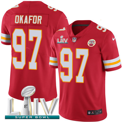 Kansas City Chiefs Nike #97 Alex Okafor Red Super Bowl LIV 2020 Team Color Men Stitched NFL Vapor Untouchable Limited Jersey->kansas city chiefs->NFL Jersey